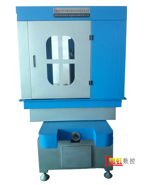 砂线切割机 蓝灰色外壳护罩 机床正面